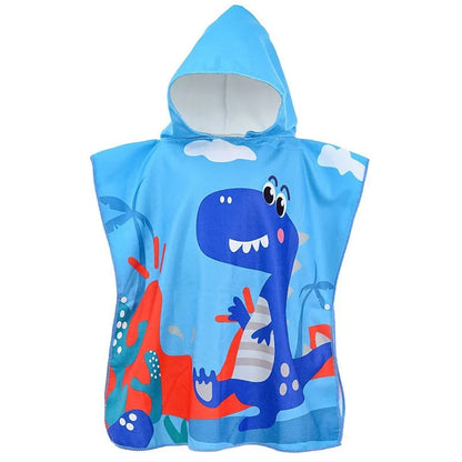 0-5 Years Baby Towels Bath Care Newborn Shower Bathrobe Cape Cartoon Unicorn Boys Girls Hooded Cloak Kid Beach Bath Towel