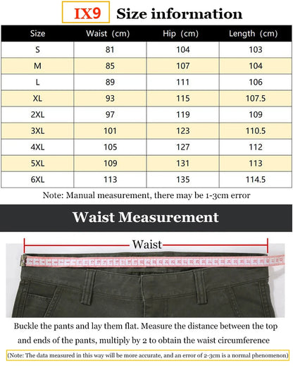 2024 Outdoor Waterproof Tactical Cargo Pants Multi-pocket Men Breathable Casual Long Trousers Male Quick Dry Cargo Pants