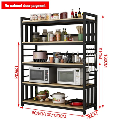 Kitchen  Islands Shelf  Storage Rack Home Organizer Cabinet Furniture With Non-slip Feet For Kitchens Complete Cabinets