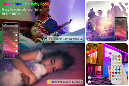 Usb Led Strip 5V 5050 Smart Led Light For Wall Room Bluetooth Wifi Alexa 15 20 Meter Rgb Tape Tv Backlight Led Ribbon Band Luces