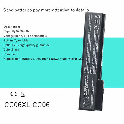 Laptop battery For HP EliteBook 8460p 8460w 8470p 8470w 8560p 8570p for ProBook 6360b 6460b 6465b 6470b 6475b 6560b 6565b 6570b