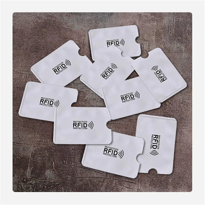 RFID Blocking Card Sleeve Aluminum Foil Anti-theft Swipe Anti-demagnetization Case Shielding Bag