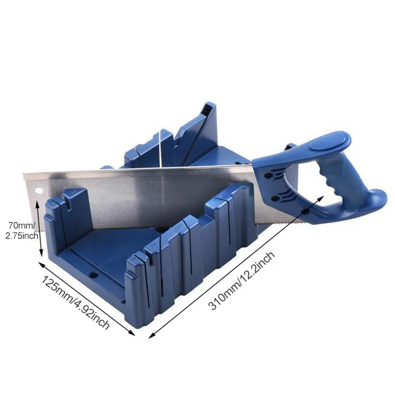 Multifunctional Woodworking Miter Saw Box Miter Saw Holder Saw Storage 45/22.5/90° Plastic Saw Box Medium Miter Saw Cabinet