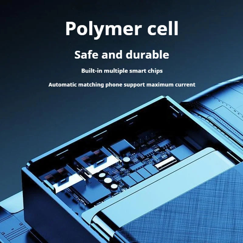 80000mAh Large Capacity Portable Power Bank 120W Super Fast Charging Mobile Power Supports The Simultaneous Use Of 5 Devices