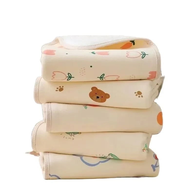 120*90CM Infant Change Diaper Pad Cover Washable Newborn Bed Nappy Mattress Crib Sheet Waterproof Baby Urine Mat Cotton Reusable