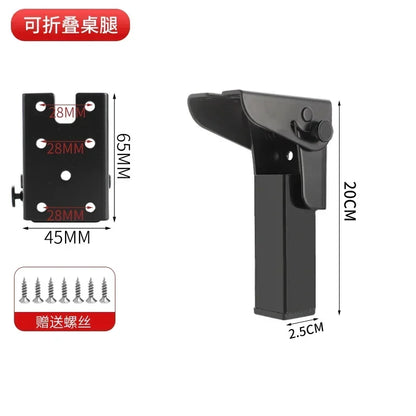 Foldable Table Leg Supports Thickened Sturdy Bases Anti-Slip Wear-Resistant Silent Foot Pads Heavy-Duty Aluminum Alloy  Design