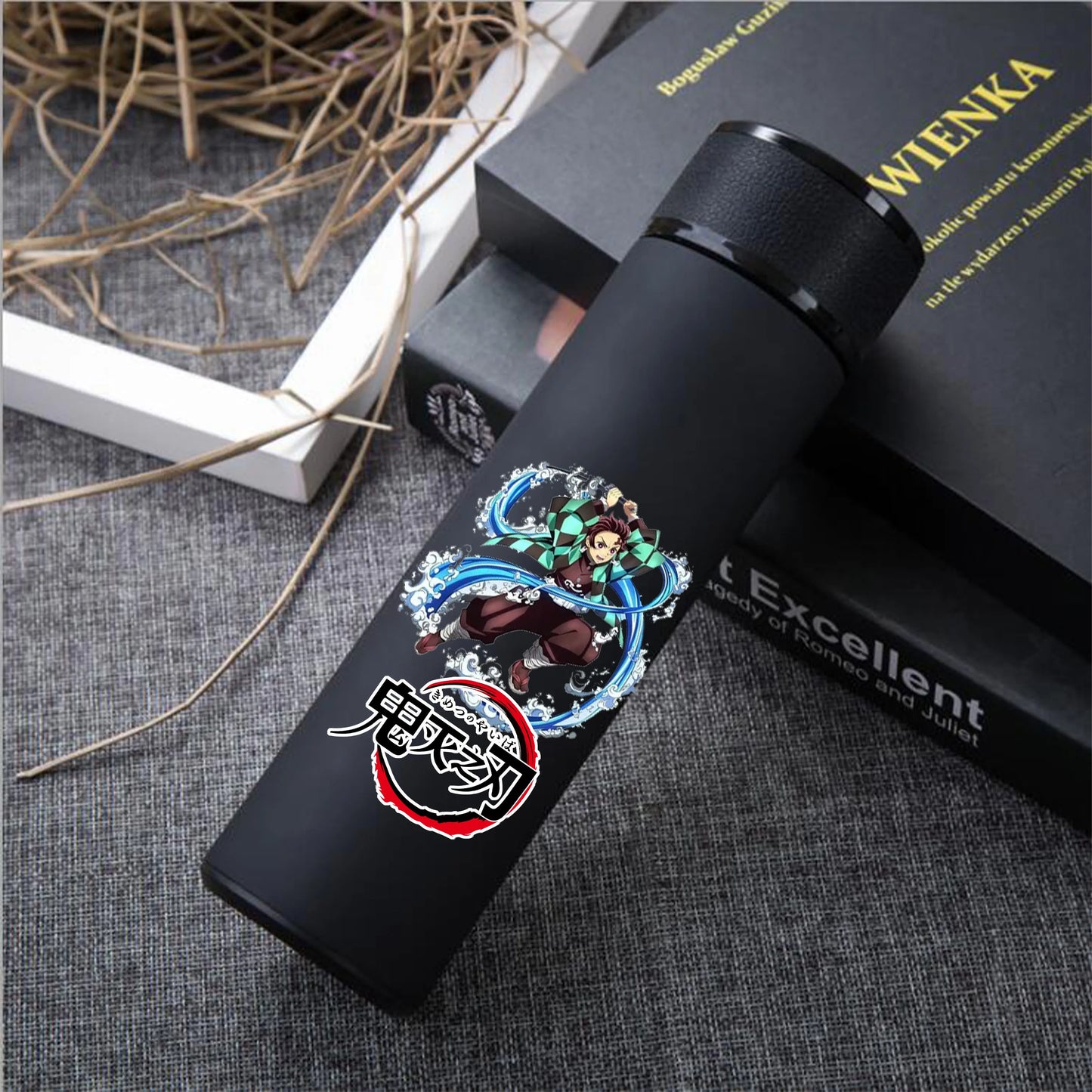 Anime Demon Slayer Kimetsu Vacuum Cup 304 Stainless Steel Thermos Vacuum Flask Water Bottle Gift