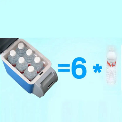 6L Car Refrigerator Mini Fridge Vehicle And Home Use Dormitory Truck Cold And Hot Dual-Use Insulated Cooler Box 12V