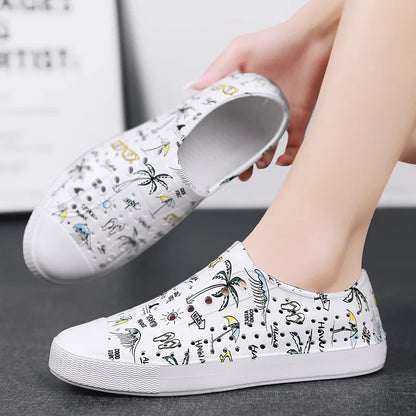 EVA Beach Summer Sandal Holey Shoe Kid Boy Girl Garden Cave Shoe Child Sandal Women Garden Sandal Graffiti Casual Outdoor Shoe