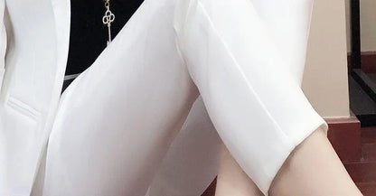 Office Outfit Professional White Wear To Work Trouser Suit Two Piece Set Pants for Women Womens 2 Pant Sets Black Blazer and Xxl