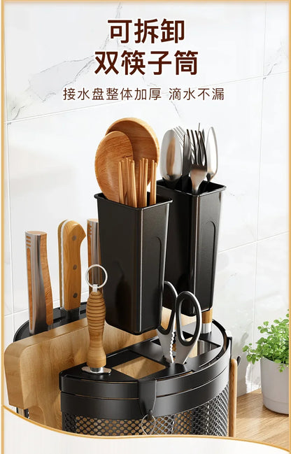 Kitchen Utensils Useful Things Knife Holder Kitchen Knives Stand Chef Accessories Home Items Storage Rack Dining
