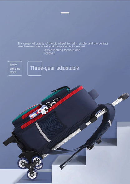 Rolling Backpacks for Primary School Children Trolley School Student Backpack Wheeled Bag Back To School Backpacks with Wheels