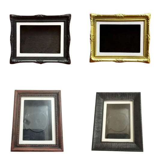 DIY Magnetic Refrigerator Photo Frame 3D Vintage Creative Fridge Magnets Desktop Ornament Photo Decoration Refrigerator Magnets