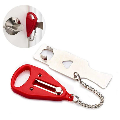Portable Door Lock For Travel Hotel Self-Defense Door Stop Accommodation Door Stopper Door Lock Anti-theft Security Door Latch