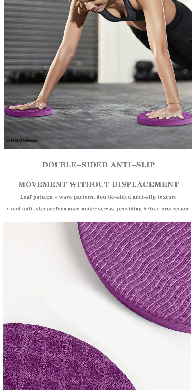 Yoga Knee Pads 2 Pack Yoga Knee Cushion Thick Exercise Pads for Knees Elbows Wrist Hands Head Foam Pilates Kneeling Pad Gym