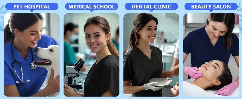 Medical Scrubs Bulk Order - Anti-Microbial Jogger Sets for Surgery/Dental/Vet/SPA/Pharmacy Multi-Pocket Workwear with Pen Slot