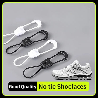 New Quick Lace Kit No Tie Round Tennis Shoe Laces Without Ties Adult Kids Quality Running Sneakers Shoelaces for Shoe Accessorie