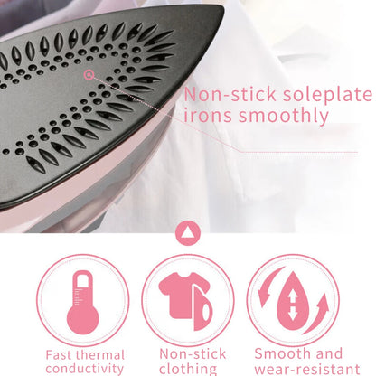 Electric Iron Portable Mini Garment Steamer Steam Iron For Clothing Iron Adjustable Ceramic Soleplate Iron For Ironing Sonifer