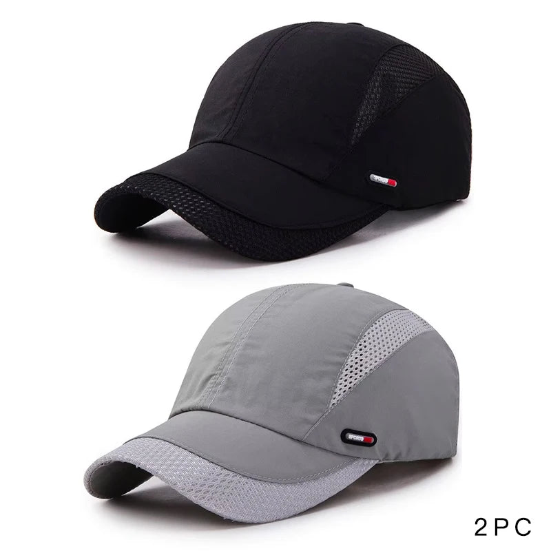 Summer Outdoor Sports Quick-Drying Mesh Baseball Cap Yuda Men Cap Simple Solid Color Hat