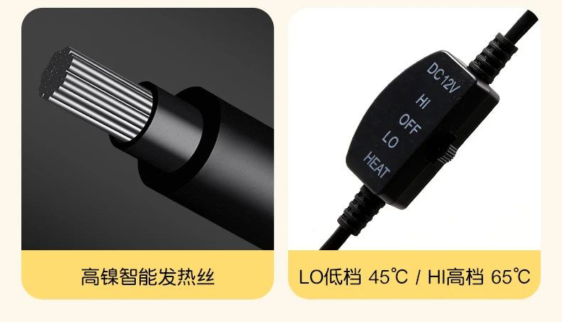 2023 New Car Heated Seat Cushion Made of Lamb Fleece Material, Comfortable and Warm, Suitable for Single Seat, Double Seat, and