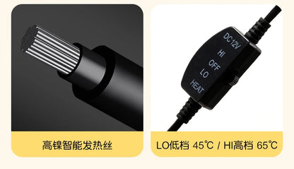 2023 New Car Heated Seat Cushion Made of Lamb Fleece Material, Comfortable and Warm, Suitable for Single Seat, Double Seat, and