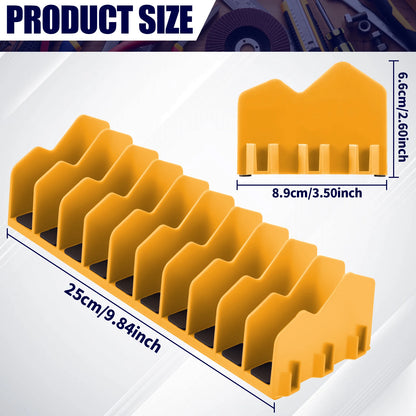 2 Pcs plier organizer rack Organizer Storage Rack Space-Saving Practical with Nonslip Rubber Base 10 Slots Pliers Cutters Organ