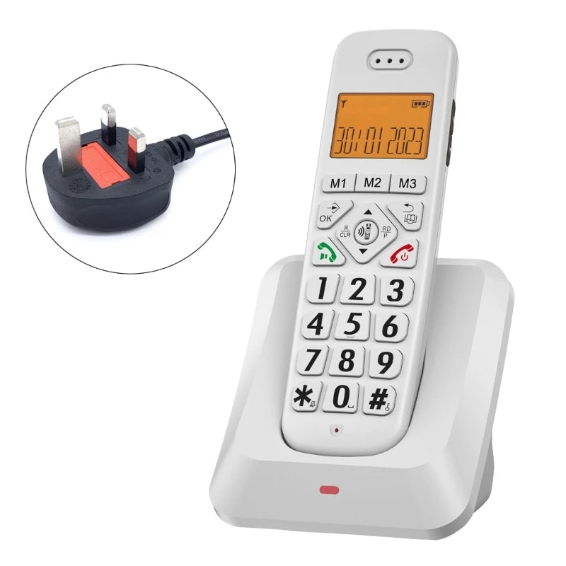 E56B D1011 Digital Cordless Handheld Phone for Business Offices Home Low Radiation