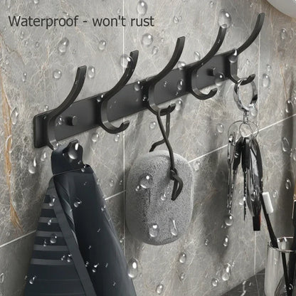 no drill Door Behind Hook Storage Wall Hanging Clothes Hanger Coat Hook Punch-free Hanger Bedroom Organizer Storage Kitchen Acce