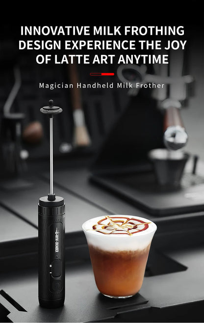 MHW-3BOMBER Official New Electric Milk Frother Handheld Wireless Blender Latte Cream Egg Beater Food Blender