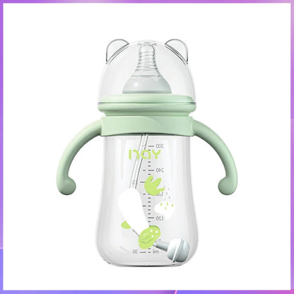 Newborn bottle/Big baby bottle/Handle anti bloating and anti falling baby bottle/Used by babies over 6 months old