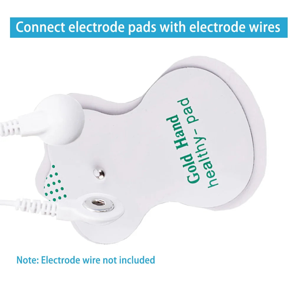 TENS Unit Pads Reusable Latex-Free Replacement Pads with Upgraded Sticky Electrode Pads Gel and Non-Irritating Patches