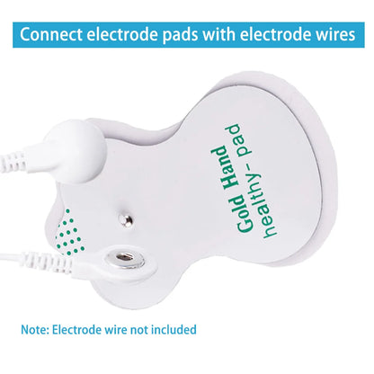 TENS Unit Pads Reusable Latex-Free Replacement Pads with Upgraded Sticky Electrode Pads Gel and Non-Irritating Patches