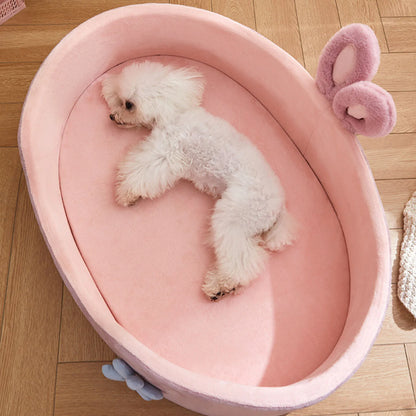 Pet Bed Detachable Washable Dog Sleeping Bed Soft Comfortable Warm Cat Bed for Four Seasons Soft Pet Bed