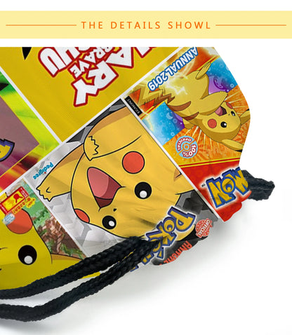 Pokemon Pikachu School Bags Backpacks Anime Kids Bags Kawaii Big Capacity Travel Bag Teenagers Schoolbag Girls Boys Rucksacks