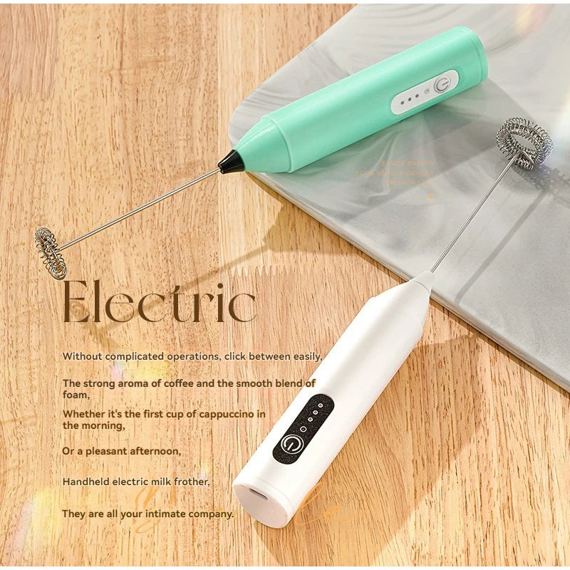 1 pc Electric Milk Frother Handheld Egg Beater Foamer Coffee Maker Electric Blender Mixer Mini Portable Blender Kitchen Tool