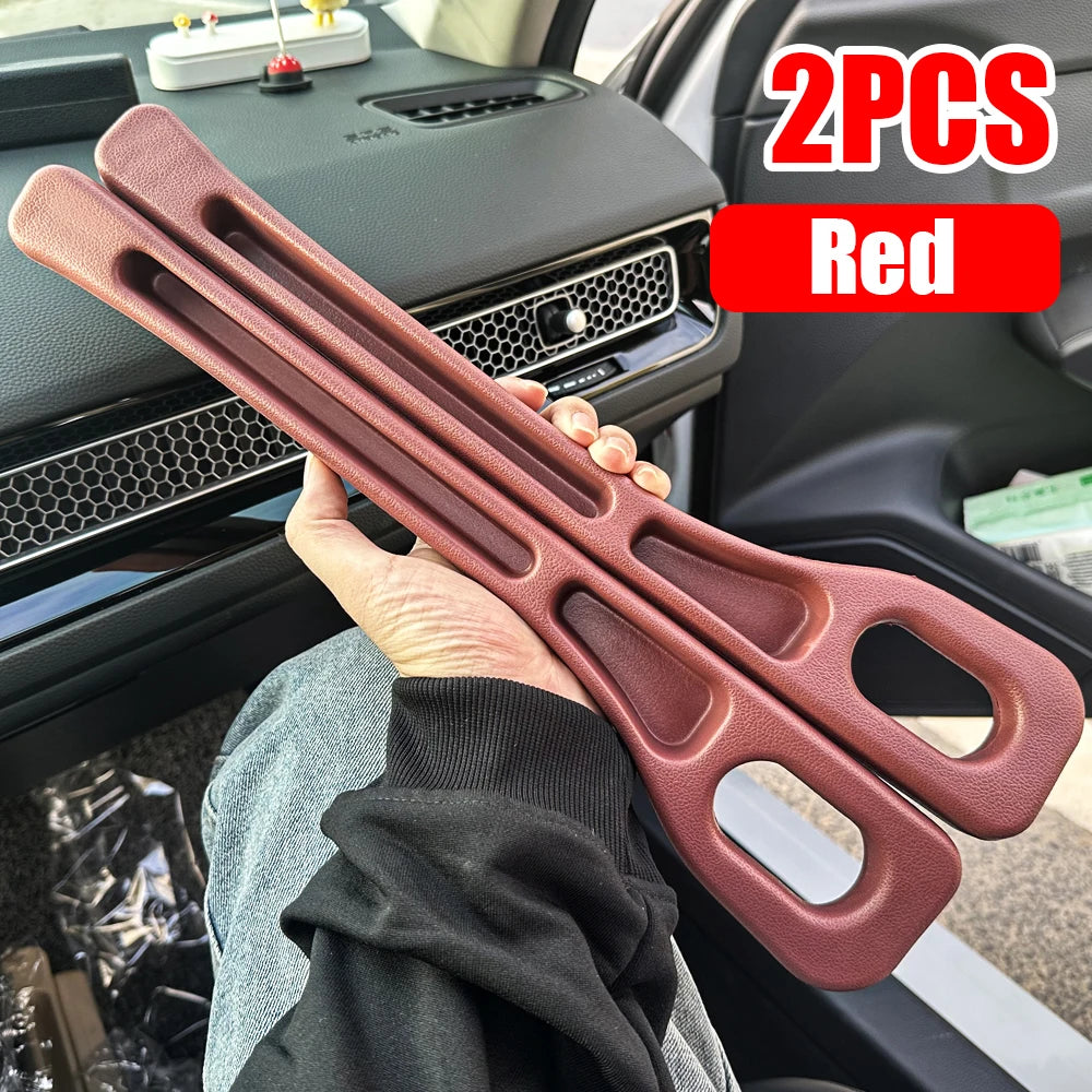 2pcs Car Seat Gap Filler Organizer Waterproof Car Seat Gap Plug Strip with 2 Grooves Seat Gap Storage Auto Interior Accessories