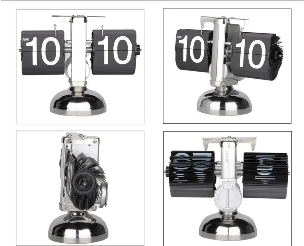 Automatically Page Turning Flipping Clock for Modern Home Office Decoration.A Battery Included.Full of Sense of Technology.