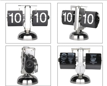 Automatically Page Turning Flipping Clock for Modern Home Office Decoration.A Battery Included.Full of Sense of Technology.