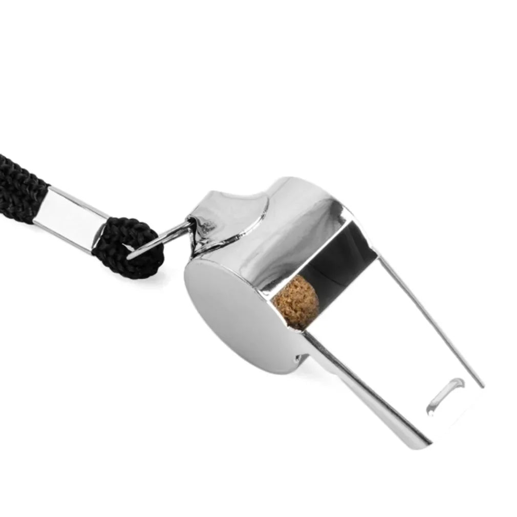 1PC Referee Whistles Metal Whistles Stainless Steel Metal Sports Whistles Sports Equipment With Lanyards Sports Referee Tools