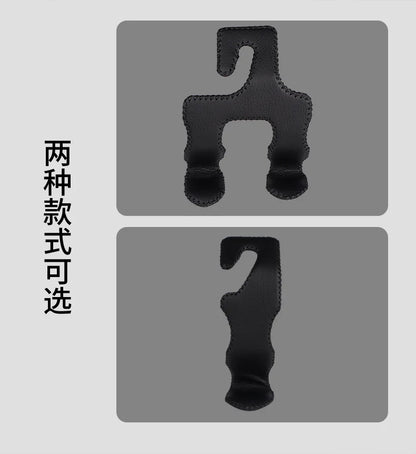 Universal Leather And Metal Car Seat Back Hooks Vehicle Multifunctional High load-bearing storage hook Auto Interior Accessories