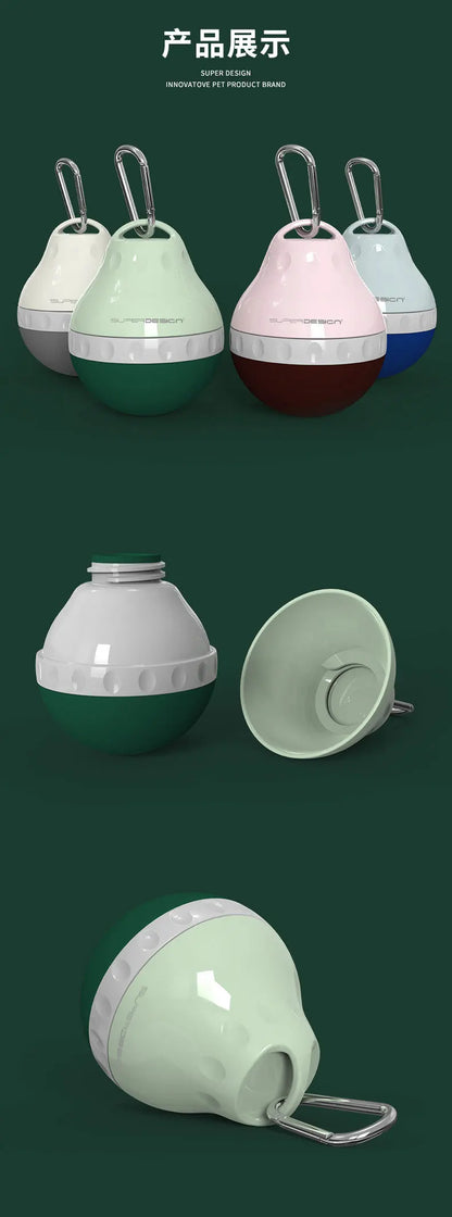 200ml Dog Travel Water Bottle Detachable Bowl Leak Proof Portable Food Feeder Small Dog Cat Supplies for Walking Hiking Travel