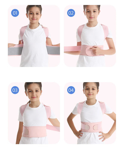 Children Back Posture Corrector Compression Shoulder Back Hunchback Correction Belts Adjustable Kids Spine Back Lumbar Support