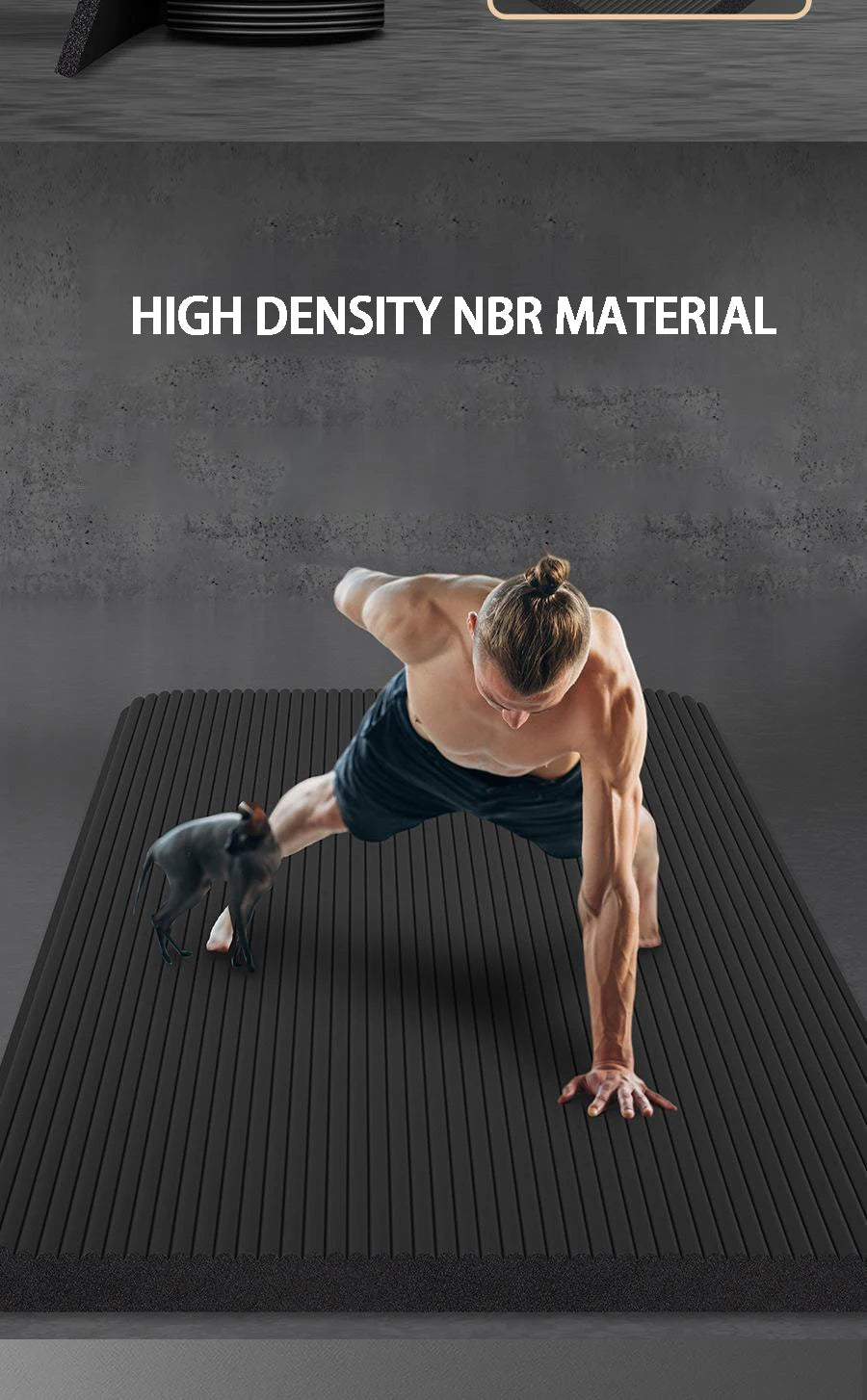 Yoga Mat Anti-skid Sports Fitness Mat Thick NBR Comfort Foam Yoga Matt For Exercise Yoga And Pilates Gymnastics Mat