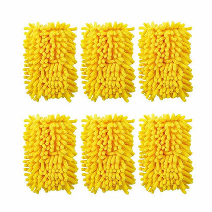 Reusable Dirt Cleaning Replacement Heads  Durable Microfiber Dust Removal Brush Replacement Heads Practical Cleaning Tools 6PCS