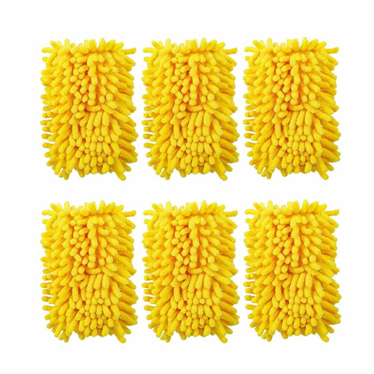 Reusable Dirt Cleaning Replacement Heads  Durable Microfiber Dust Removal Brush Replacement Heads Practical Cleaning Tools 6PCS