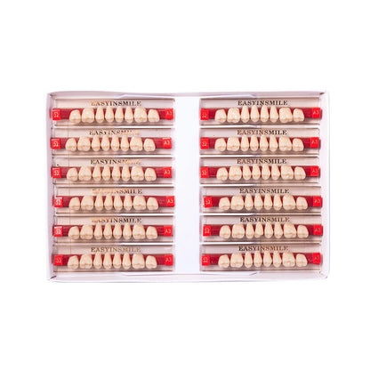 16/12 Sets/ Box Dental Teeth Anterior Posterior Polymer Denture acrylic Tooth A2 A3 2 Layers Dentistry Materials Education Model