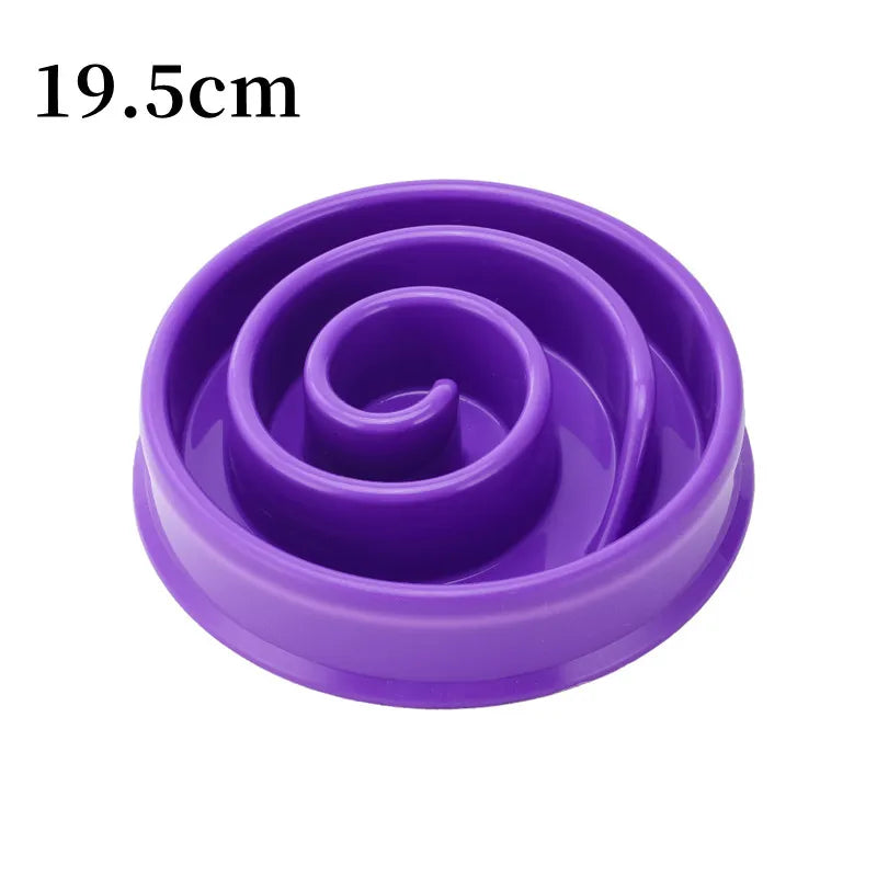 Pet Dog Slow Feeder Bowl Fun Non Slip Anti-Gulping Slower Food Feeding Dishes Eco Dog Bowl for Large Medium Small Dogs Puppy