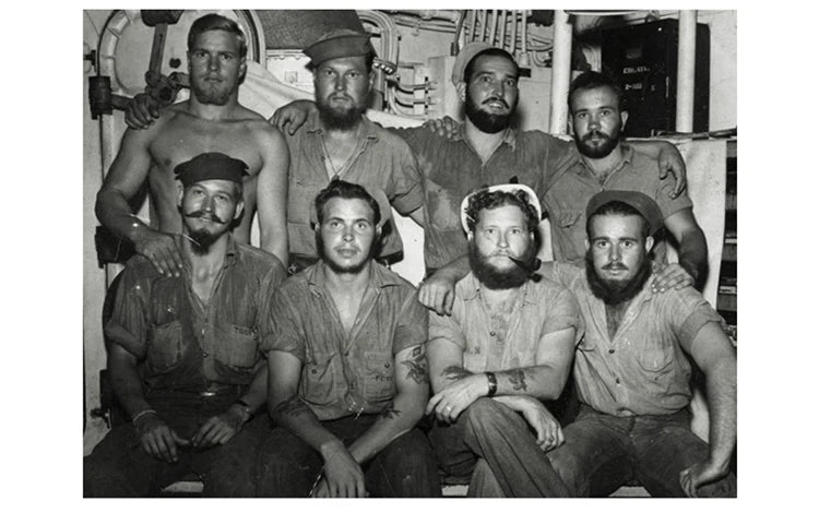 Bronson Repro USN Chambray Work Shirt Rugged Men's Selvedge Workwear Light Blue