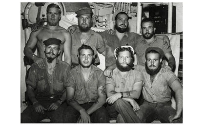 Bronson Repro USN Chambray Work Shirt Rugged Men's Selvedge Workwear Light Blue