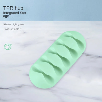 Cable Clips Cord Organizers Holder Adhesive Silicone Desk Winder Cable Holder Desktop Wire Wrapped Office Accessories gift